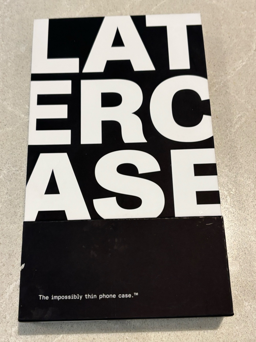 Latercase iPhone 12 Pro Max Case Black Classic Kevlar NIB Techwear Minimalist